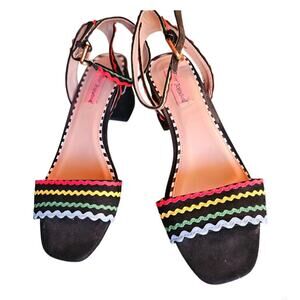 Betsey Johnson Farrah Heeled  Sandals Size 7 women’s colorful
